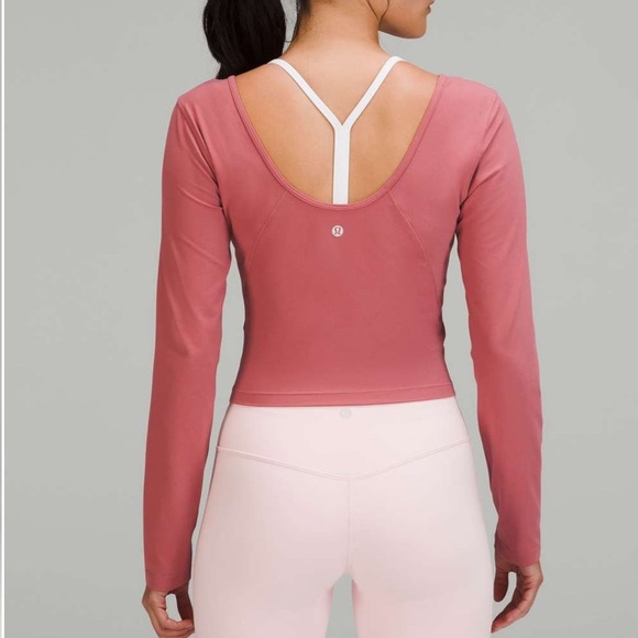 Lululemon Align Long Sleeve Shirt Brier Rose Large (10-12) - Picture 2 of 6